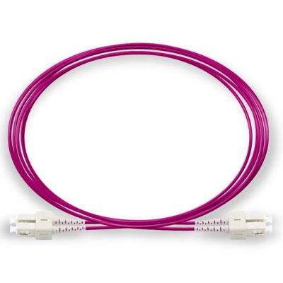 FBR-MM-OM4-LC-LC-30CM LC - LC FIBER PATCH KABLO OM4 30CM Multimode, Duplex, 50/125, OM4, LSZH