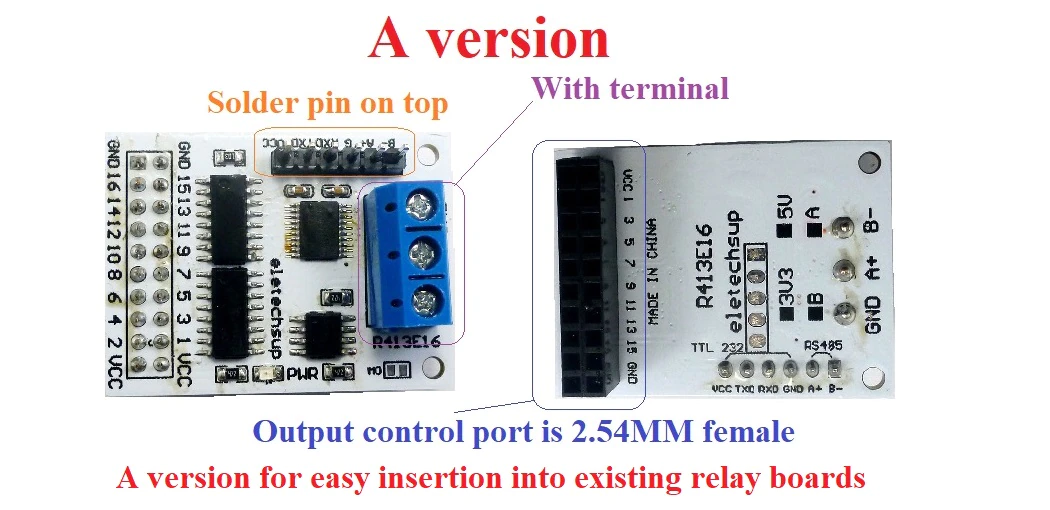 16-KANAL-RS232-TTL-ROLE 16 Kanal Fonksiyonel IO Kontrol Anahtarlama Paneli Röle Kartı