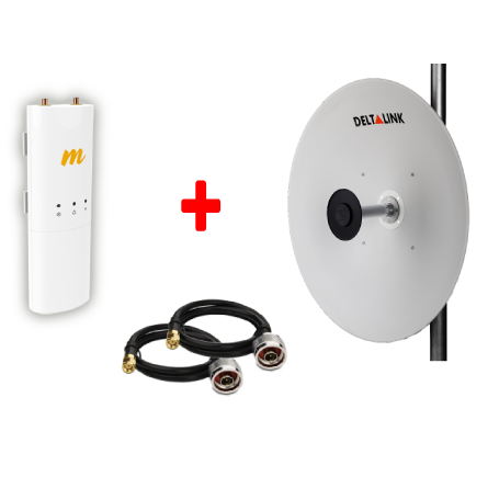 HS-MM-LINK-6 PTP Mimosa 500 Mbit Link Seti 5531 Anten + C5c + LMR200