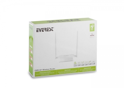 EVEREST-EWR-301 Everest EWR-301 Kablosuz-N WPS + WISP+WDS 300 Mbps Repeater+Access Point+Bridge Kablosuz Router