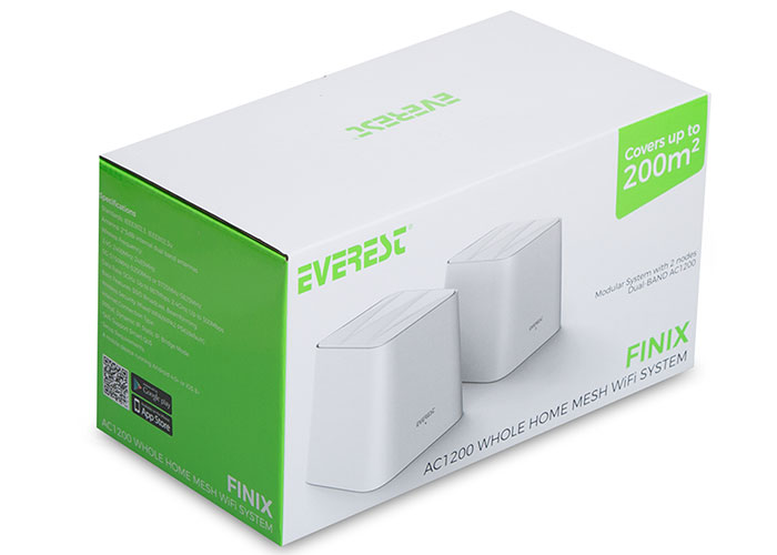EVEREST-FINIX-MW3 Everest FINIX MW3-2P 2.4GHz 5GHz AC1200 IEEE802.3, IEEE802.3u 2li Mesh Kablosuz AC Router