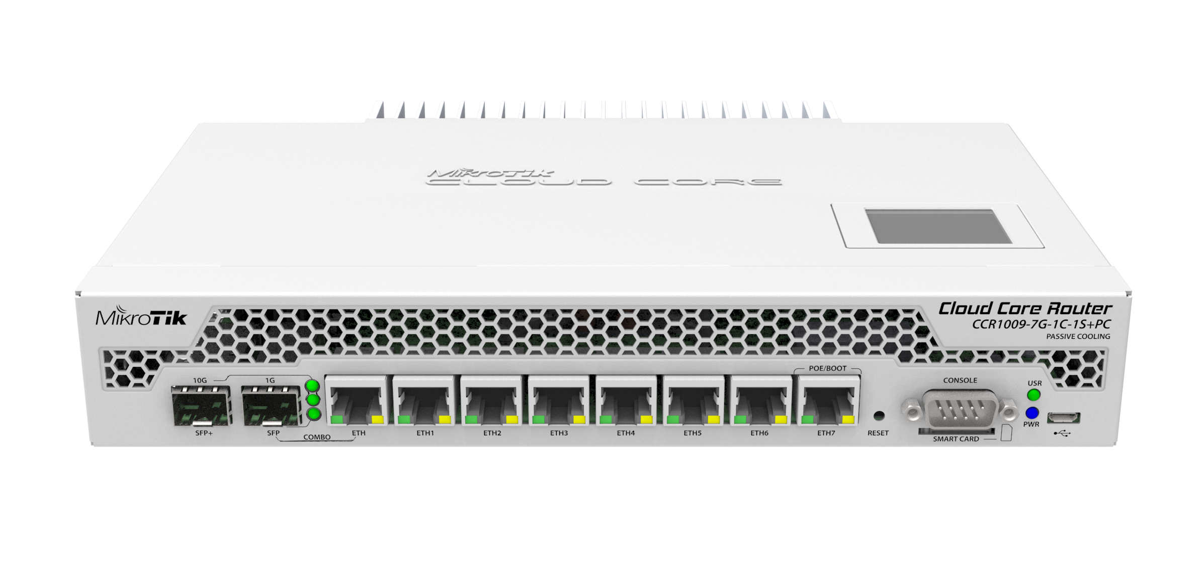 CCR1009-7G-1C-1SplusPC EOL - Cloud Core Router 1009-7G-1C-1S+PC 1x Combo Port, 7xGbit LAN , 1xSFP+ 10Gbit, LCD, L6