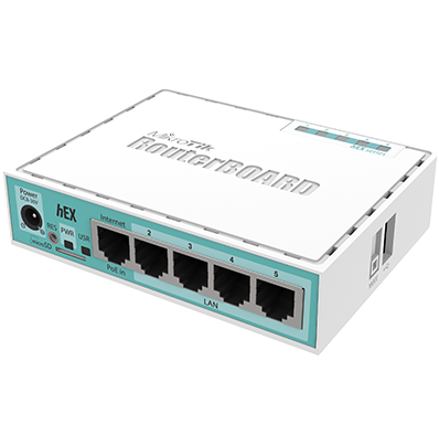 E50UG Mikrotik HEX (Yeni) 5xGigabit LAN, USB, L4, Router / Firewall / Hotspot