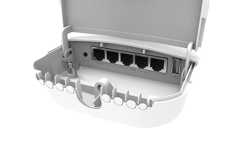 RBOmniTikPG-5HacD Mikrotik Omnitik 5 AC POE 2x7.5dBi Bütünleşik 5 Ghz Anten, 802.11an/ac PTP/PTMP, L4