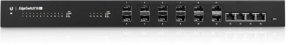 ES-16-XG Ubiquiti Edge Yön. 10 Gbit Core Switch 12x10Gbit SFP+ 4x10Gbit Eth