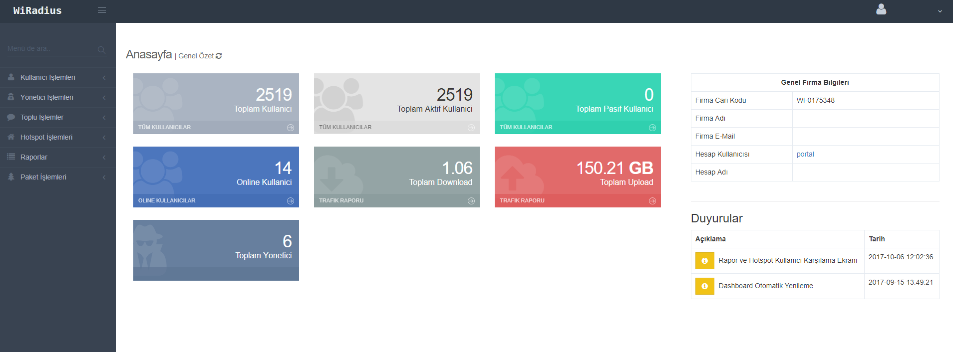 WIPOINT-100 100 ONLİNE KULLANICI HOTSPOT VE LOGIN YONETIM / YILLIK