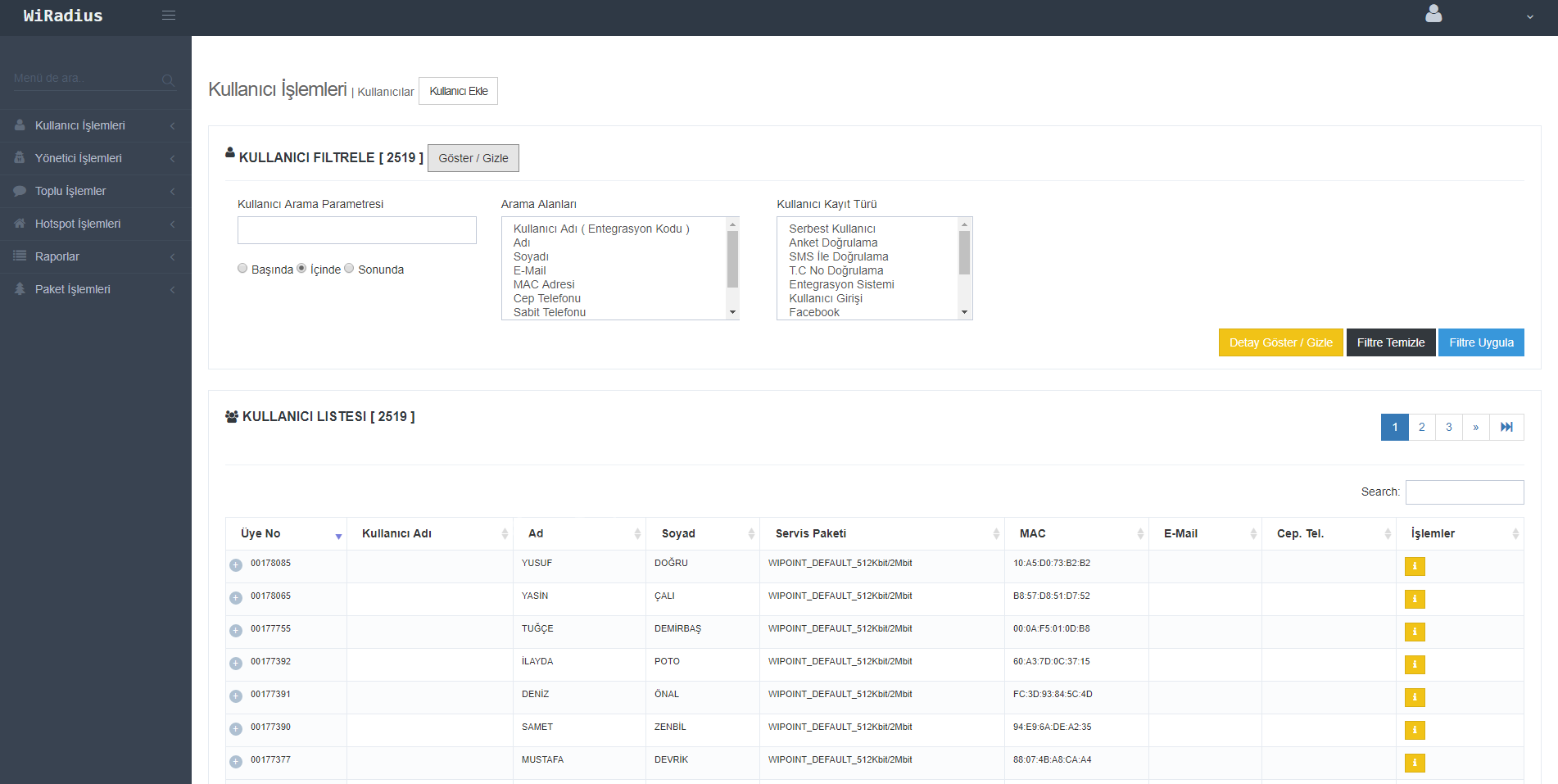 WIPOINT-100 100 ONLİNE KULLANICI HOTSPOT VE LOGIN YONETIM / YILLIK